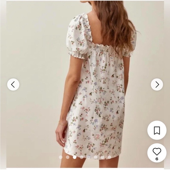 Reformation linen smock mini dress - Picture 2 of 7